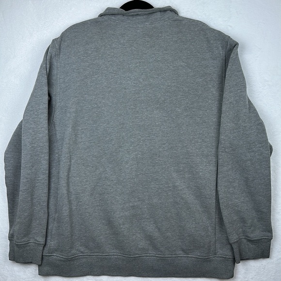 Izod Men’s Pullover 3/4 zip Sweater Gray Size XL - Picture 8 of 9